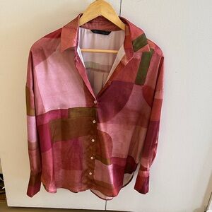 Zara Pink Buttondown